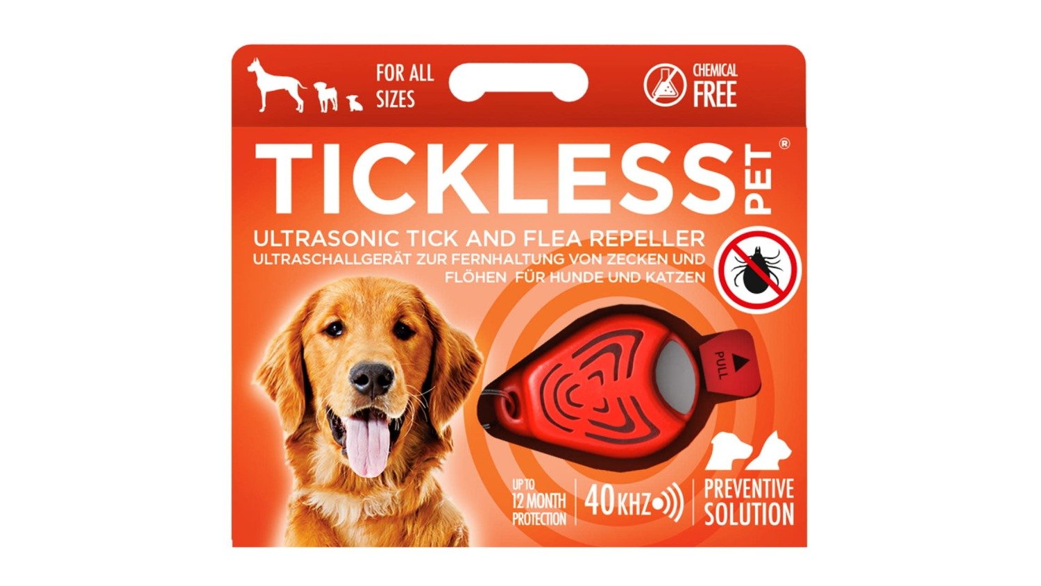 Tickless pet - narančasti ultrazvučni aparat